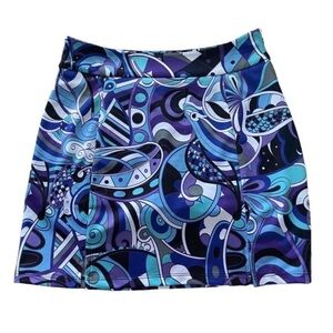 KEVAN HALL SPORT Abstract Mini Skourt Size 2
